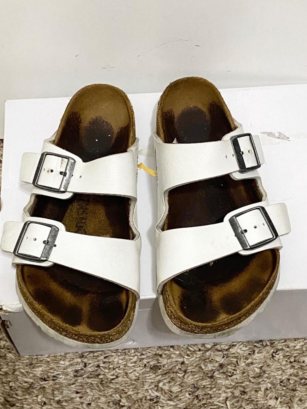 Birkenstock Arizona Size 37 Women’s White r Sandals